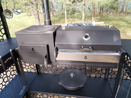 Барбекю комплекс АВИОР М-2 Ар-деко с печь-мангалом Октант-12