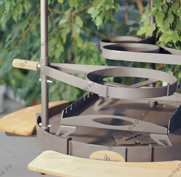 Дровяной гриль Suomi Grill 90, ант. медь 