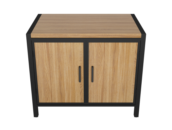 Тумба ПРОТЕЙ К-3 столешница из ДСП, фасад фактурный металл