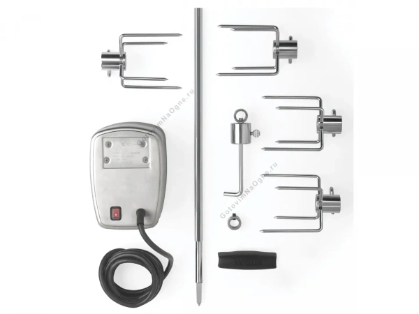 Вертел электрический 220В с 4-мя зажимами для грилей Prestige PRO - 665, NAPOLEON