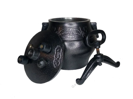 Афганский казан черный, алюминиевый, 5л.