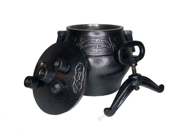 Афганский казан черный, алюминиевый, 5л.