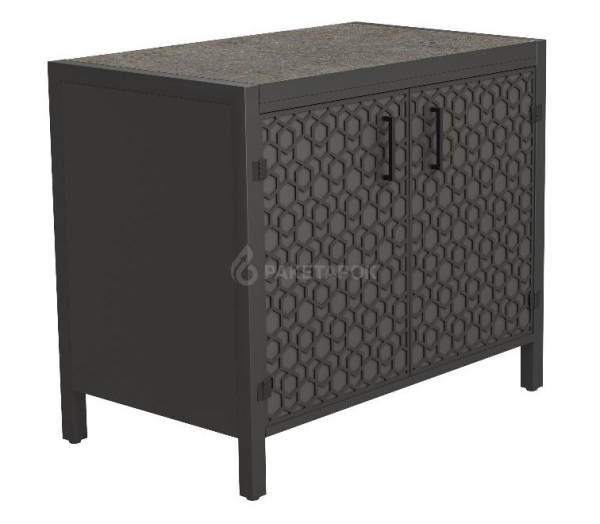 Тумба ПРОТЕЙ К-3 столешница из ДСП, фасад фактурный металл