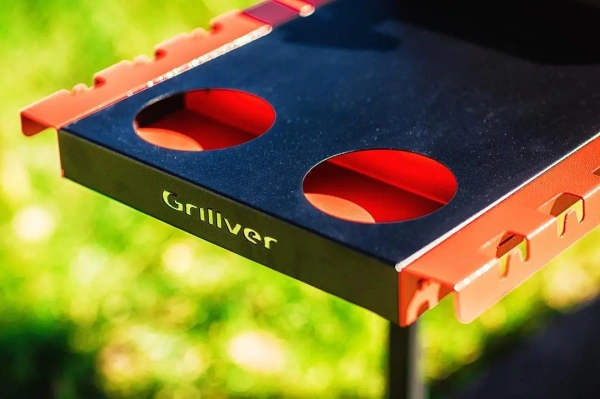 Комплект: Мангал "Редлайнер Комфорт Эйр" и  крышка-гриль с решеткой барбекю