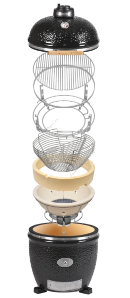 Керамический гриль MONOLITH Classic PRO 2.0 Black 