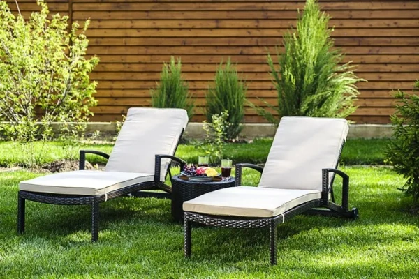 Комплект для отдыха из искусственного ротанга MILANO темно-коричневый