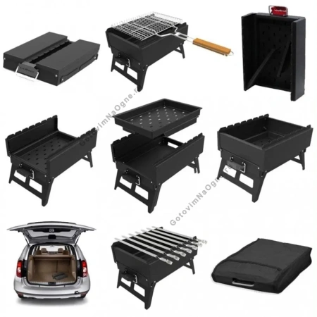 Мангал складной "Печенег" + прочный чехол