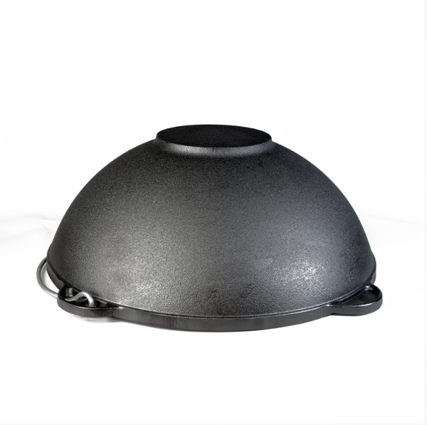 Печь "ФОРТ-12 Макс" + Казан 12л Гардарика с чугунной крышкой и дужкой 