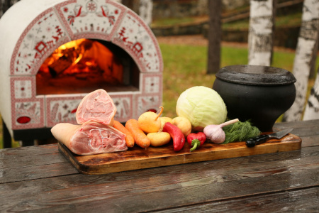 Дровяная русская печь (Жарушка) "Мезенская"