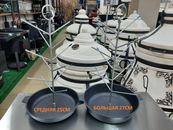 Чугунная сковородка-ёлочка, Средняя, диаметр 25см.