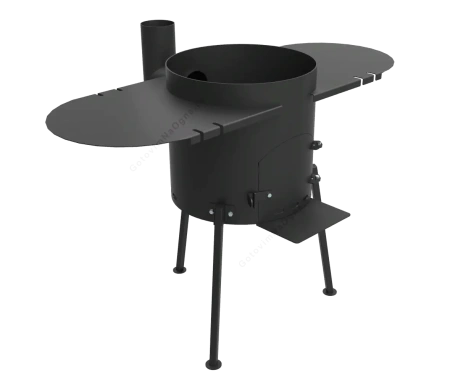 печь с двумя пристольями (опция)