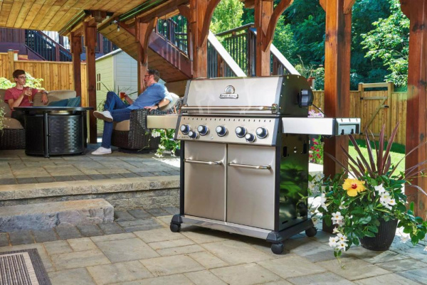 Газовый гриль BROIL KING Baron S 590 IR с вертелом и ИК конфоркой 