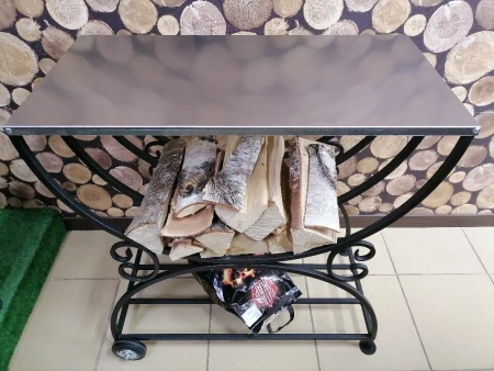 Стол-дровница для тандыра и мангала, 39х79х83см