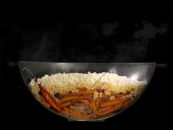 Казан чугунный 6 литров с алюминиевой крышкой и плоским дном (Узбекистан)