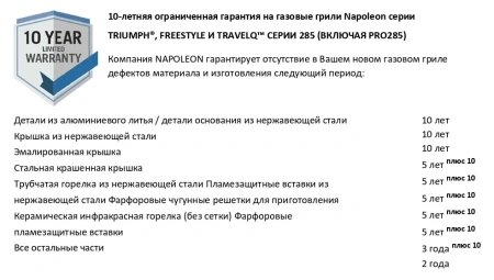 Портативный газовый гриль NAPOLEON TravelQ PRO-285