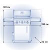 Газовый гриль NAPOLEON Rogue-425 RSB NEW с вертелом и конфоркой