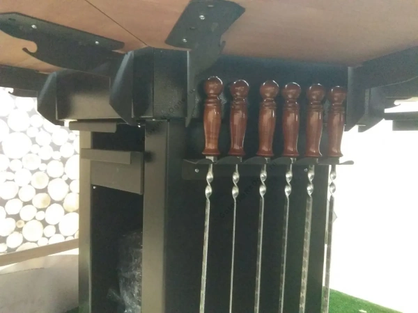 Дровяной гриль КрафтГриль "Сибирь" с колосником из нерж. стали 8мм.