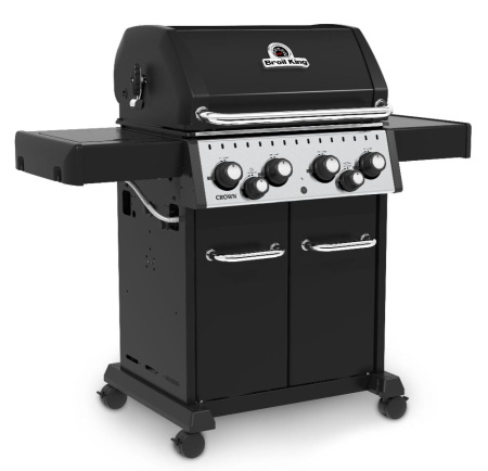 Газовый гриль BROIL KING Crown 490, 4 горелки, боковая конфорка, задняя горелка