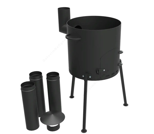 КОМПЛЕКТ: Казан 12л. крышка-сковорода (Беларусь) + Печь "Кайзер-12Т"