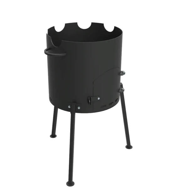 КОМПЛЕКТ: Казан 12л. крышка-сковорода (Беларусь) + Печь "Кайзер-12Д"