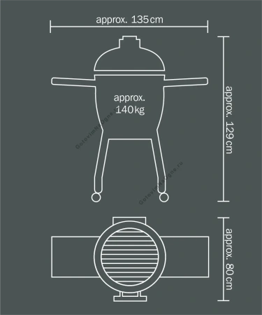  Керамический гриль MONOLITH LeChef PRO 2.0 Black