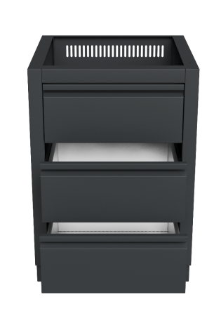 Тумба с двумя выдвижными ящиками и фальш-панелью