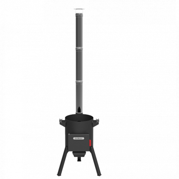КОМПЛЕКТ: Печь "Берель 400К" + Казан 12л Гардарика с чугунной крышкой и дужкой"