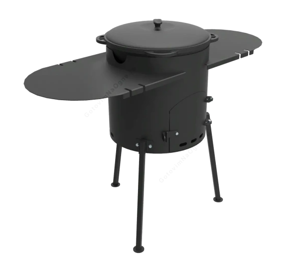 печь с двумя пристольями (опция)