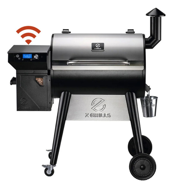 Пеллетный гриль Z GRILLS 700 WiFi, крышка из нерж. стали