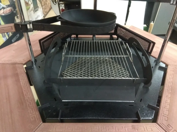 Дровяной гриль КрафтГриль "Сибирь" с колосником из нерж. стали 8мм.