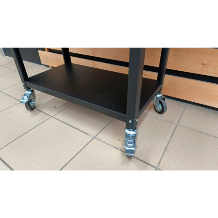 Мангал ДИОН 700 на колесах с крышкой-гриль из нерж. стали и решетками