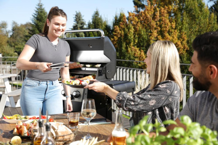 Газовый гриль BROIL KING Crown 490, 4 горелки, боковая конфорка, задняя горелка