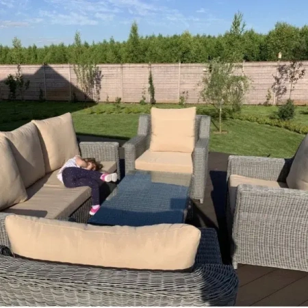 Диванная группа из искусственного ротанга SUNSTONE