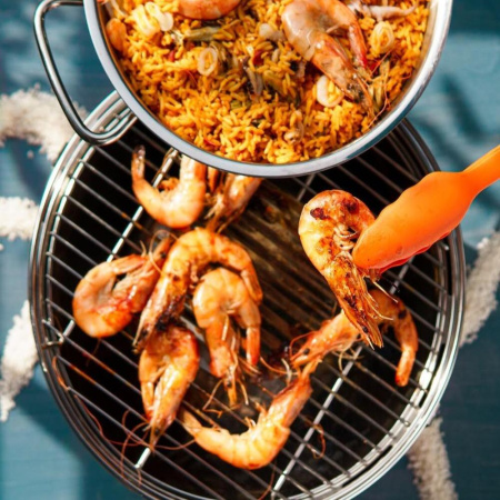 Угольный гриль LOTUS Grill Classic, решетка 32см, красный