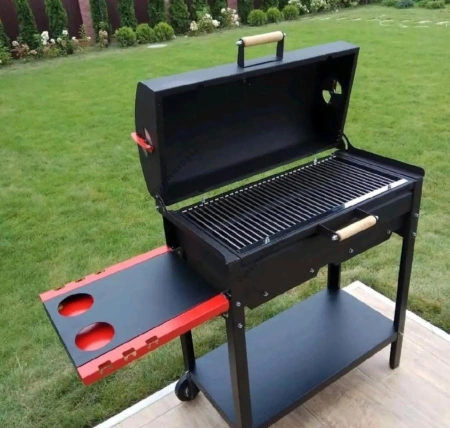 Гриль-мангал "Редлайнер" с ВЫСОКОЙ крышкой и решеткой барбекю