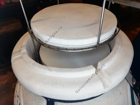 Керамический камень для выпечки в тандыре 28см.