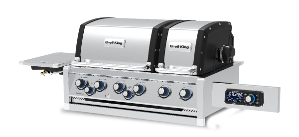 Встраиваемый газовый гриль BROIL KING Imperial QS 690 BL, управление iQue