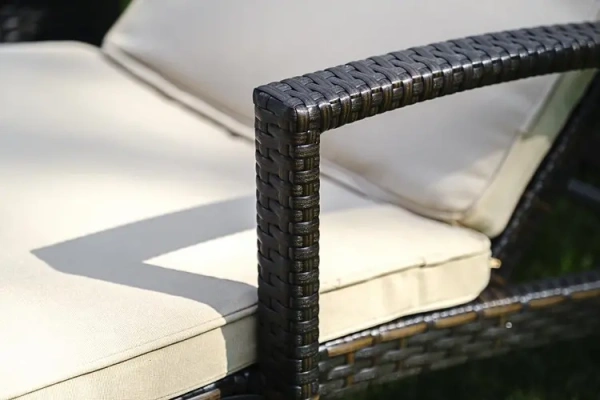 Комплект для отдыха из искусственного ротанга MILANO темно-коричневый