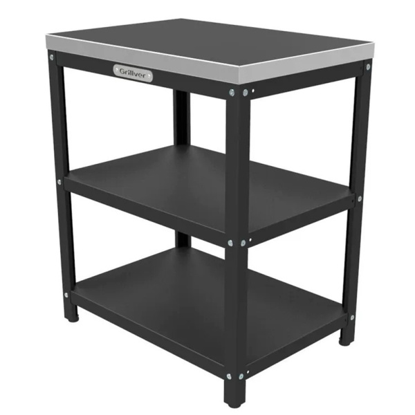 Стол металлический 71x50x85см, столешница из нерж. стали 