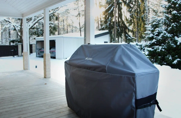 Чехол L-134 Премиум для газ.грилей NAPOLEON Rogue 425 PRO, серый Оксфорд 1680D (Готовим на огне)