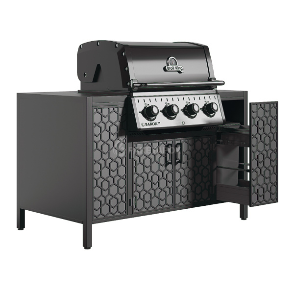 Тумба ПРОТЕЙ К-3 под газовый гриль со столешницей из нерж. стали