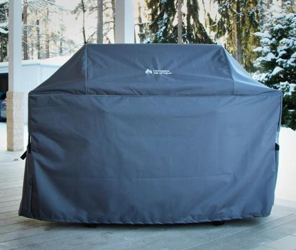 Чехол XXL-180 Премиум для газ.грилей WEBER Genesis 415/435, серый Оксфорд 1680D (Готовим на огне)