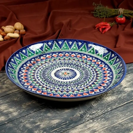 Тарелка 22см. узбекская