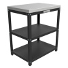 Стол металлический 71x50x85см, столешница из нерж. стали 