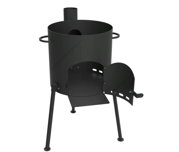 КОМПЛЕКТ: Печь "Кайзер-12Т" + Казан 12л Гардарика с алюм. крышкой и дужкой