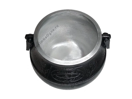 Афганский казан черный, алюминиевый, 5л.