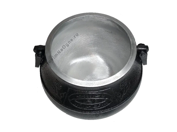 Афганский казан черный, алюминиевый, 5л.