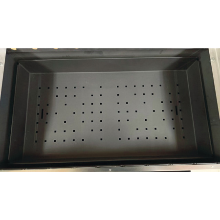 Мангал ДИОН 700 на колесах с черной крышкой-гриль и решетками из нерж. стали