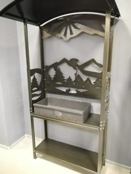 Мангал с крышей "Hot Grill"
