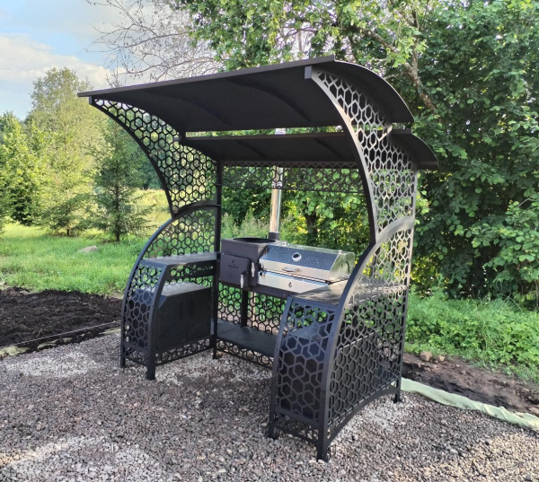 Барбекю комплекс АВИОР М-2 Ар-деко с печь-мангалом Октант-12